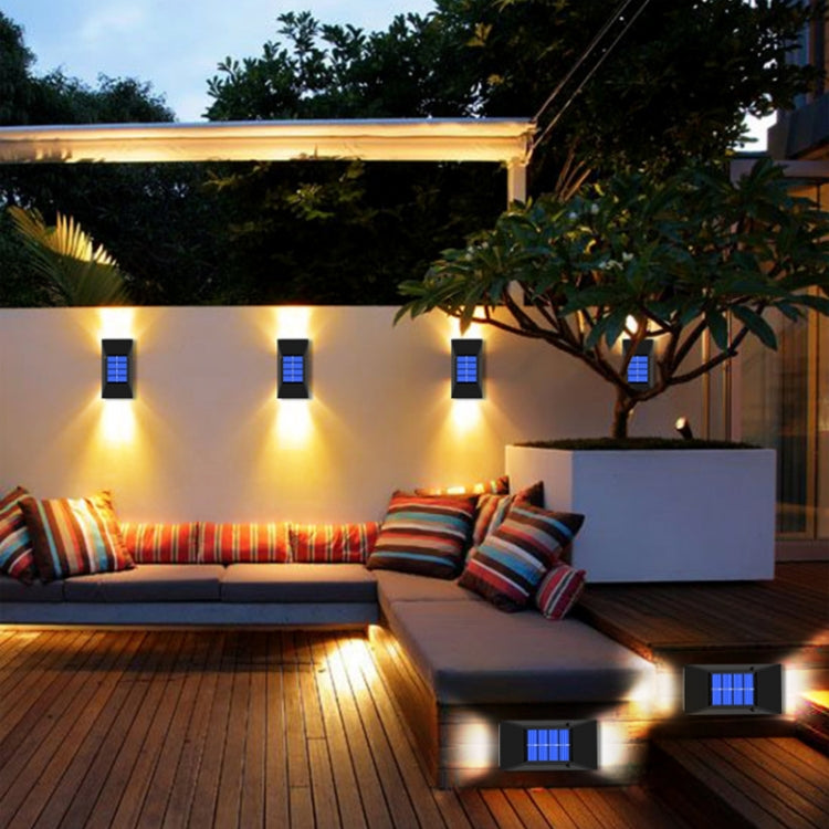 Outdoor Decorative Waterproof Solar Wall Light, Spec: 6 LEDs Warm Light - Solar Lights by buy2fix | Online Shopping UK | buy2fix