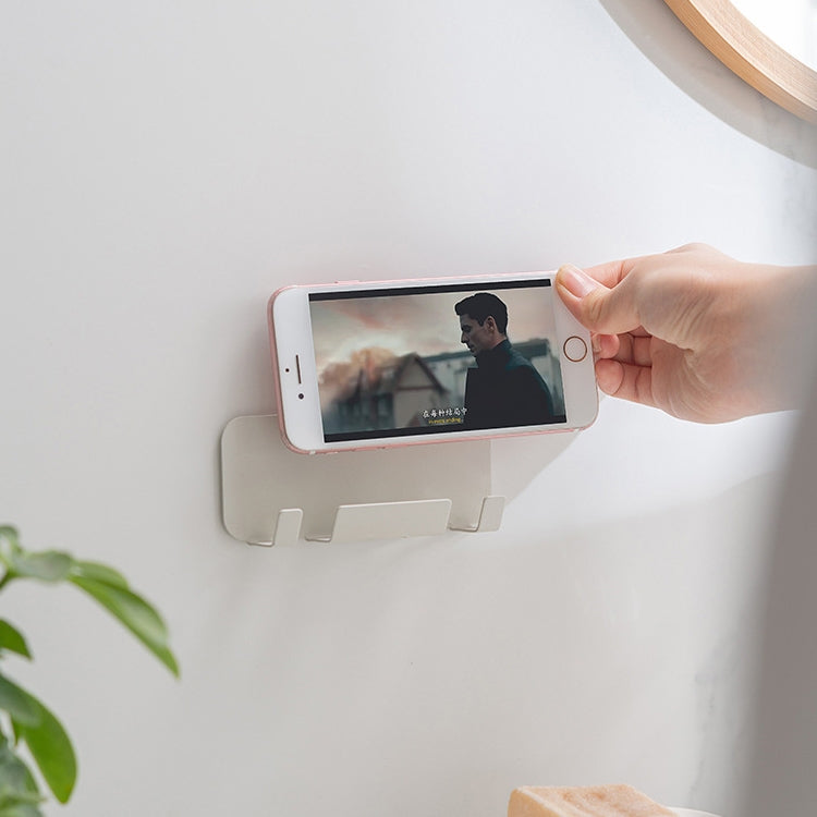 2 PCS Punch-Free Wall-Mounted Rack Mobile Phone Charging Holder(Blue) - Shower & Wall Mounts by buy2fix | Online Shopping UK | buy2fix