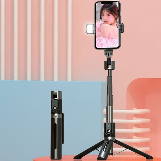 Mobile Phone Tripod Bluetooth Remote Control Live Selfie Stick, Specification: P96D Single Light by buy2fix