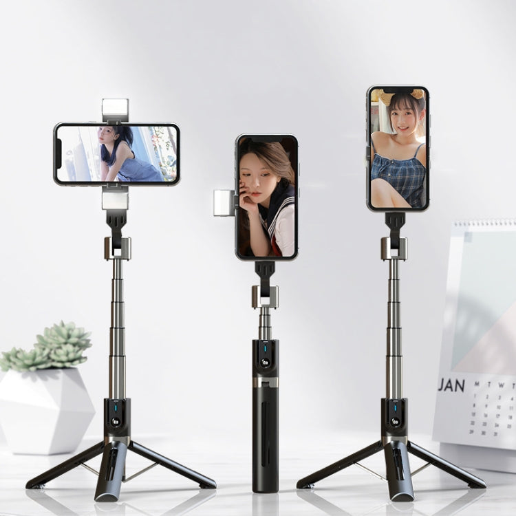 Mobile Phone Tripod Bluetooth Remote Control Live Selfie Stick, Specification: P96D Single Light by buy2fix