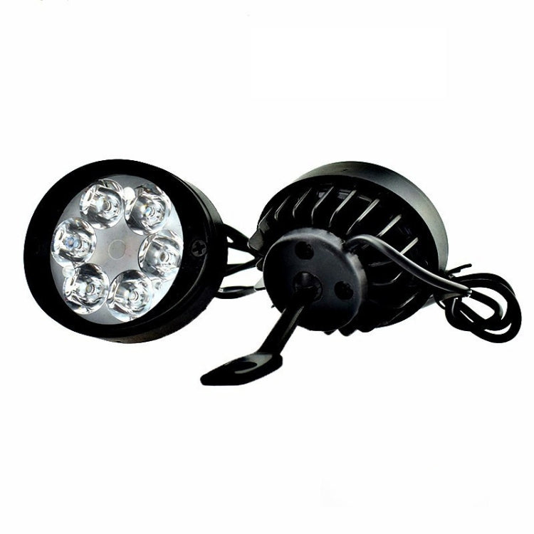 2 PCS MK-262 6 LEDs Motorcycle Fog Lamp Shooting Light - Fog Lights by buy2fix | Online Shopping UK | buy2fix