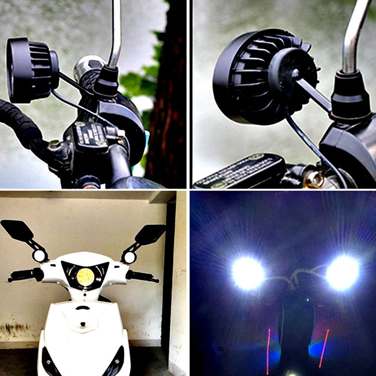 2 PCS MK-262 6 LEDs Motorcycle Fog Lamp Shooting Light - Fog Lights by buy2fix | Online Shopping UK | buy2fix