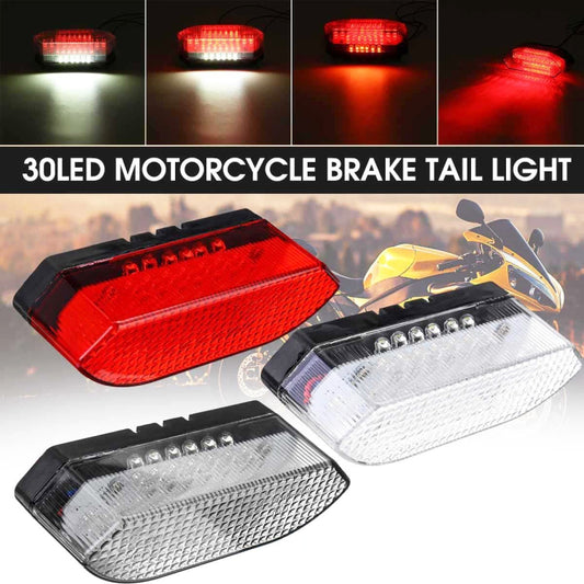 MK-285 Motorcycle LED Taillight Plate Light(Without Stand Black Cover) by buy2fix