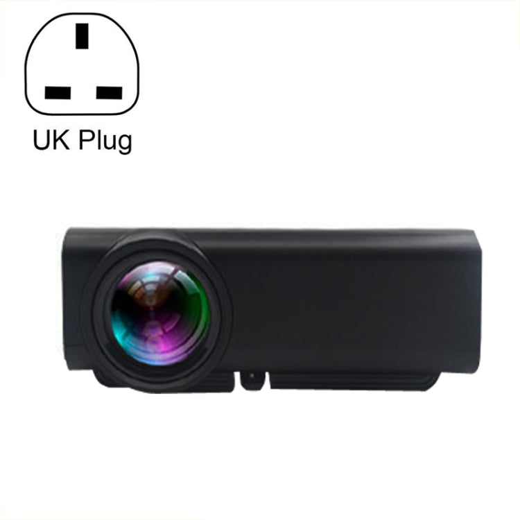 YG530 Home LED Small HD 1080P Projector, Specification: UK Plug(Black) - LED Projector by buy2fix | Online Shopping UK | buy2fix