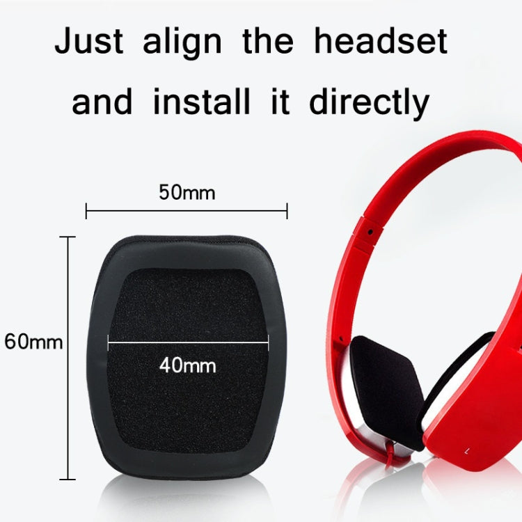 2pcs Sponge Earphone Cover For Edifier K680 H640P(Black) - Earmuff & Pad by buy2fix | Online Shopping UK | buy2fix