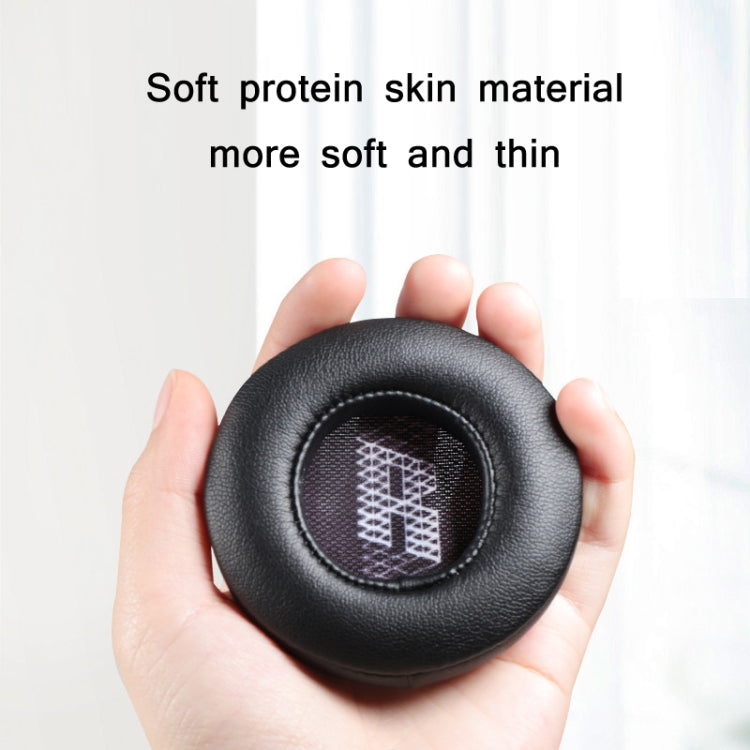 2pcs Protein Skin Sponge Earphone Cover For JBL E45BT/E35/E45(A-Black) - Earmuff & Pad by buy2fix | Online Shopping UK | buy2fix