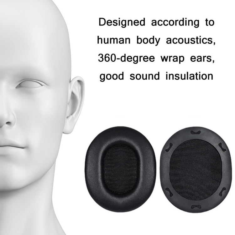 2pcs Protein Skin Earmuff / Headbeam For Audio-Technica ATH-M70X(Earmuffs) - Earmuff & Pad by buy2fix | Online Shopping UK | buy2fix