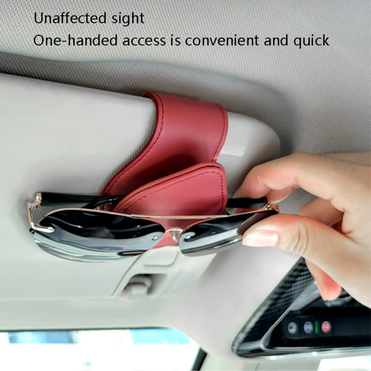 Car Sun Visor Glasses Clip Ticket Storage Clip(Grey) by buy2fix