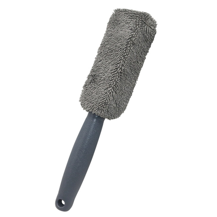 Fiber Long Shank Tire Brush(Grey) - Car washing supplies by buy2fix | Online Shopping UK | buy2fix