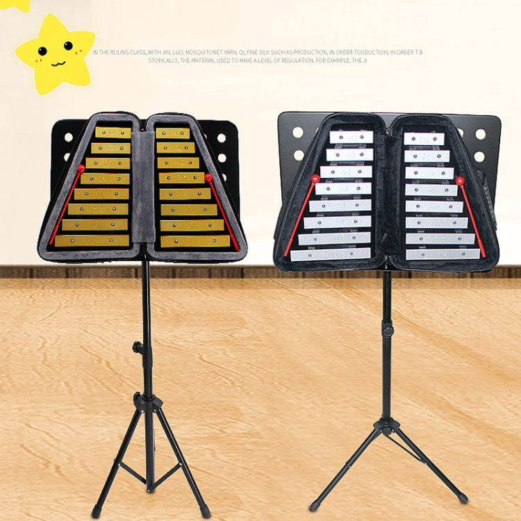 JZ-35 16-Tone Double Row Carillon Orff Percussion Instrument, Color: Silver - Percussion Accessories by buy2fix | Online Shopping UK | buy2fix