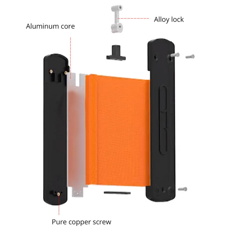 10 inch Widened Metal Profile Regular Utensils Contour With Lock - Measuring Tools by buy2fix | Online Shopping UK | buy2fix