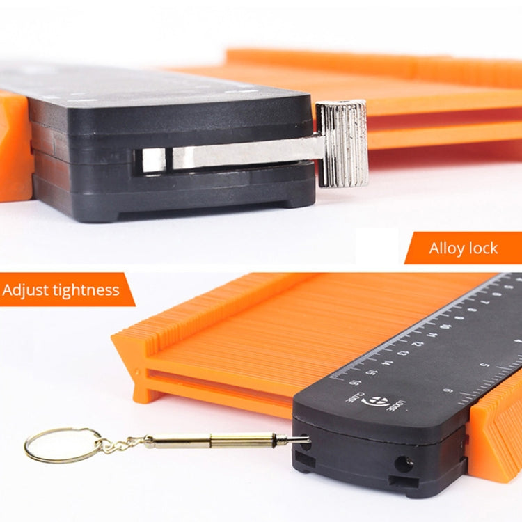 6 inch+10 inch+Straight Ruler+Pencil+Screwdriver Metal Profile Regular Utensils Contour With Lock - Measuring Tools by buy2fix | Online Shopping UK | buy2fix