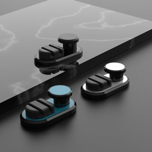 3 PCS Car Sticky Storage Data Cable Hook(Black) by buy2fix