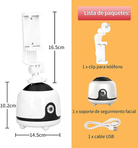 P1 360-Degree Face Recognition Tracking Bracket, Specification: Tracking PTZ + Bracket by buy2fix