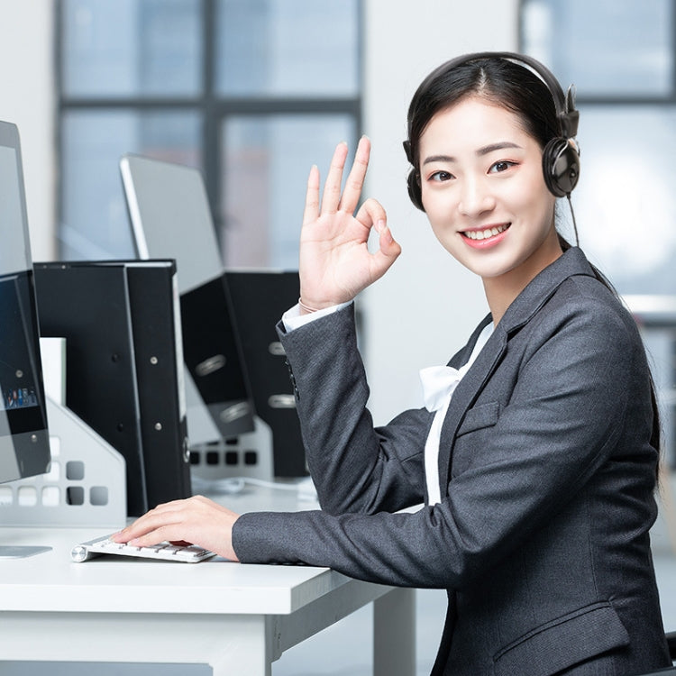 Soyto SY808MV Online Class Office Computer Headset, Cable Length: 1.6m, Color: Black 3.5mm by Soyto