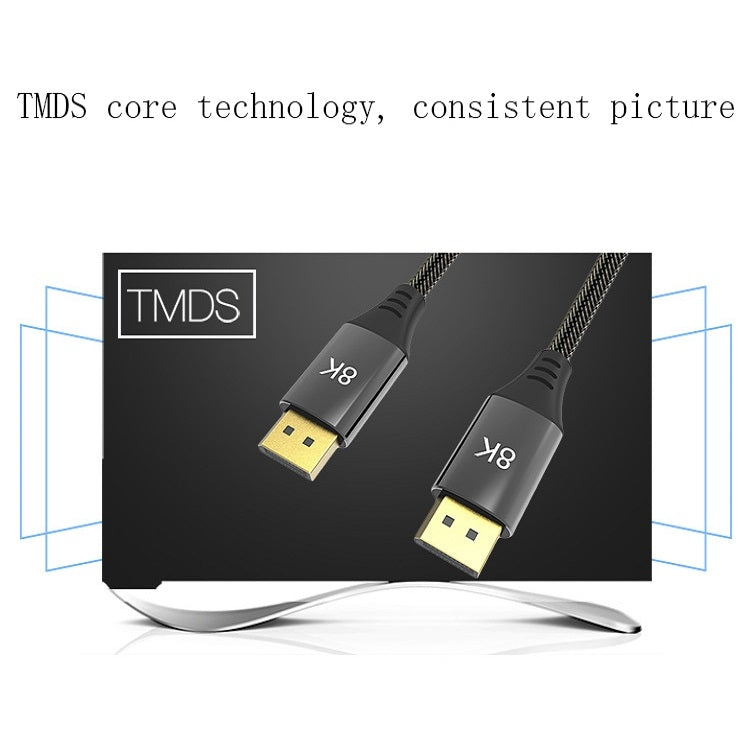 0.5m DP1.4 Version 8K DisplayPort Male to Male Computer Monitor HD Cable - by buy2fix | Online Shopping UK | buy2fix