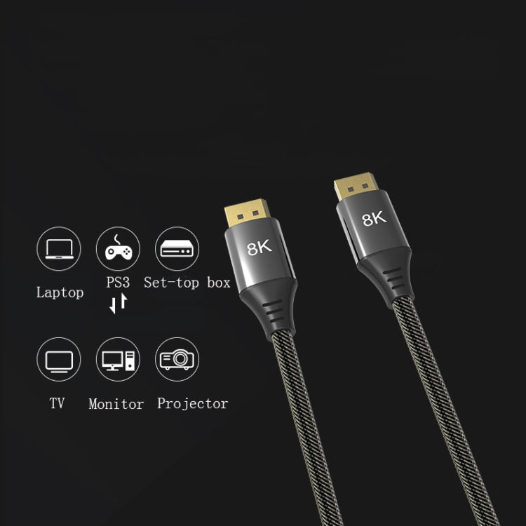 0.5m DP1.4 Version 8K DisplayPort Male to Male Computer Monitor HD Cable - by buy2fix | Online Shopping UK | buy2fix