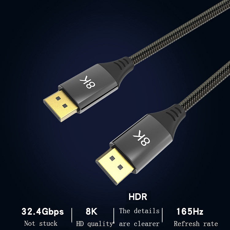 5m DP1.4 Version 8K DisplayPort Male to Male Computer Monitor HD Cable by buy2fix
