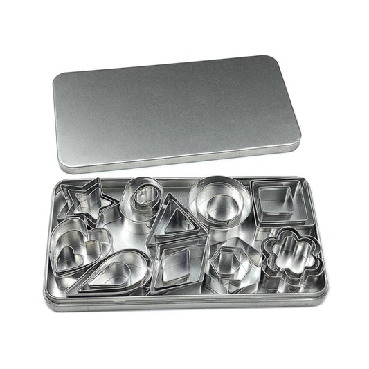30 PCS / Set Stainless Steel Biscuit Mold - Food Molds by buy2fix | Online Shopping UK | buy2fix