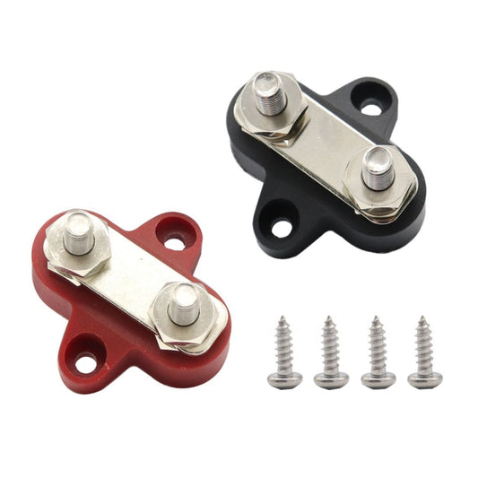 Double Terminal Block Spiral Fixed Wire Connector, Color: M6 Black by buy2fix