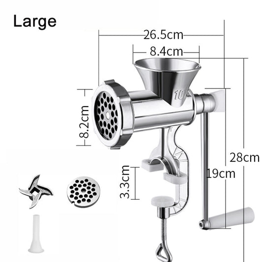 Household Manual Grinder Sausage Machine, Specification: No. 10 Large by buy2fix