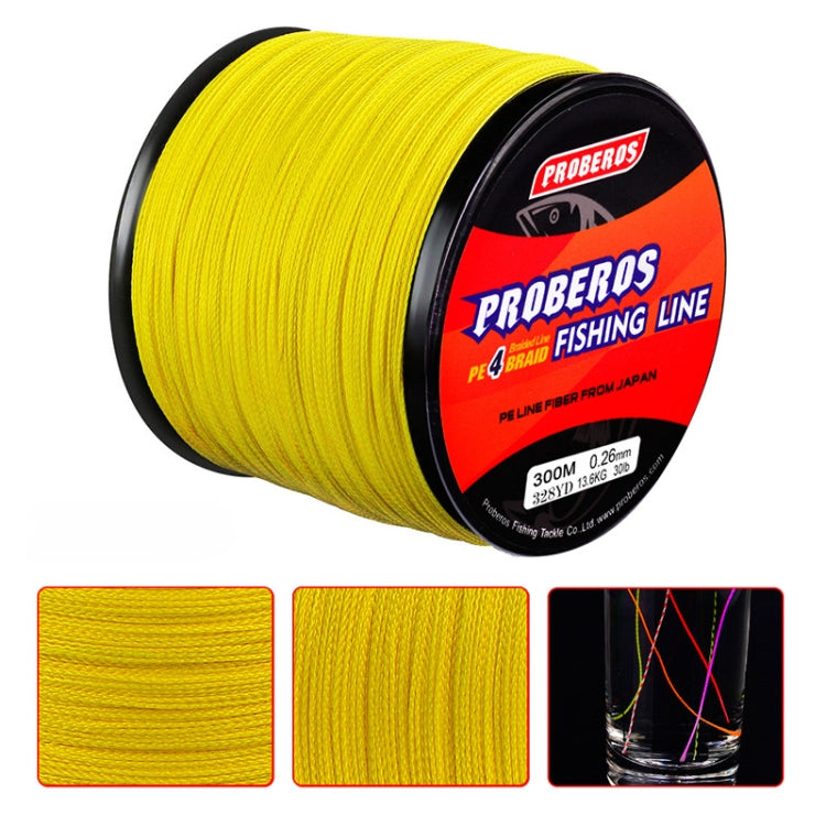 PROBEROS 4 Edited 300M Fish Line, Line number: 2.0 / 25LB(Grey) - Fishing Lines & Ropes by PROBEROS | Online Shopping UK | buy2fix