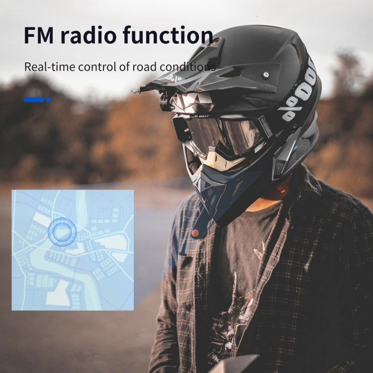 yz06 Wireless Bluetooth Helmet Headphones - Motorcycle Walkie Talkie by buy2fix | Online Shopping UK | buy2fix