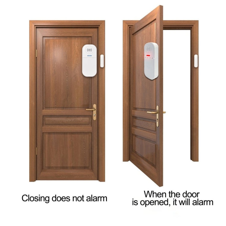 MC-05 130dB Remote Door Magnetic Alarm With Light Reminder - Door Window Alarm by buy2fix | Online Shopping UK | buy2fix