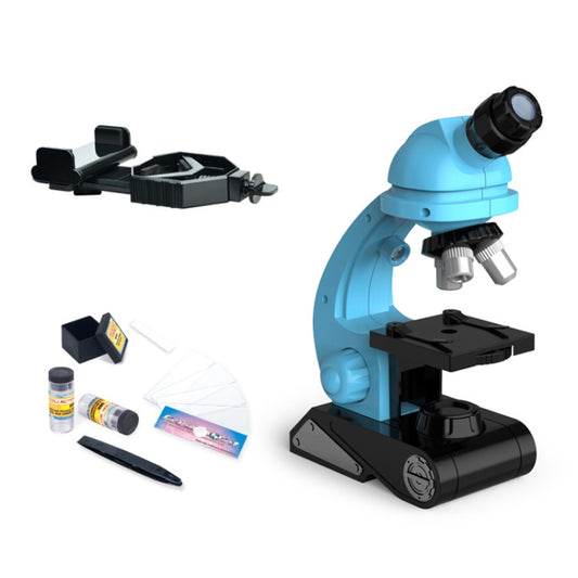 GB002 HD 1200 Times Wide Angle Microscope Children Educational Toys(Blue) by buy2fix