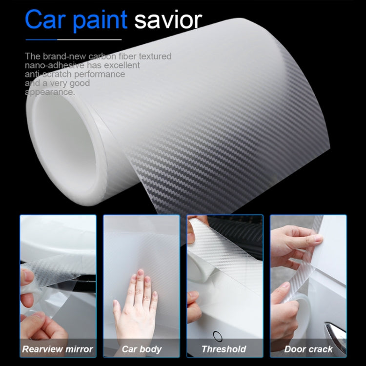 3cm x 10m Car Carbon Fiber Bumper Anti-Collision Strip - Anti Collision Sticker by buy2fix | Online Shopping UK | buy2fix