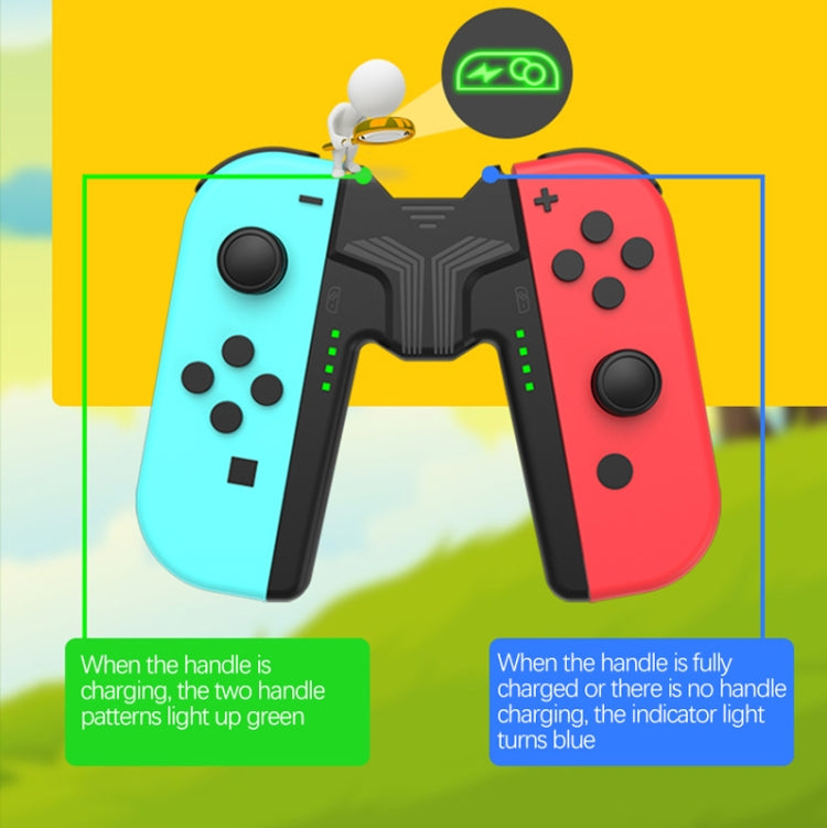 2068 Handle Charging Grip For Switch Oled Joy-Con - Charger & Power by buy2fix | Online Shopping UK | buy2fix