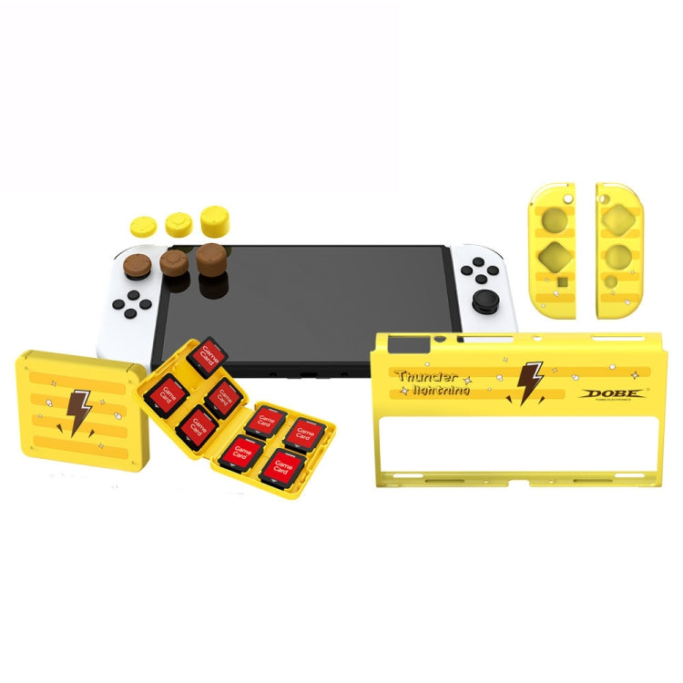 DOBE TNS-1192 Host Handle Protective Shell + Card Box + Rocker Cap Set For Switch OLED - Cases by DOBE | Online Shopping UK | buy2fix