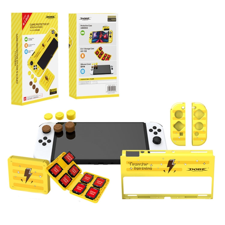 DOBE TNS-1192 Host Handle Protective Shell + Card Box + Rocker Cap Set For Switch OLED - Cases by DOBE | Online Shopping UK | buy2fix