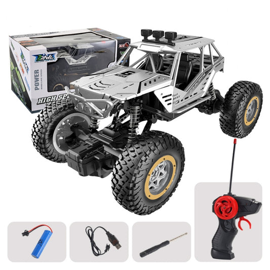 JZRC Alloy Remote Control Off-Road Vehicle Charging Remote Control Car Toy For Children Large Alloy Silver by JZRC