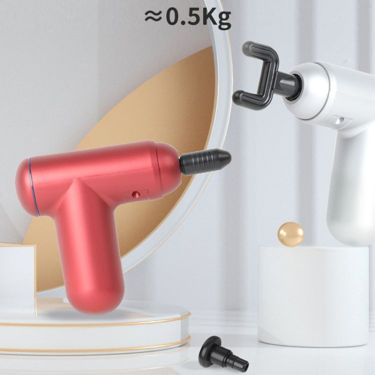 J12A Mini Vibrating Massage Button Type Fascia Gun, Specification: Red - Massage gun & Accessories by buy2fix | Online Shopping UK | buy2fix