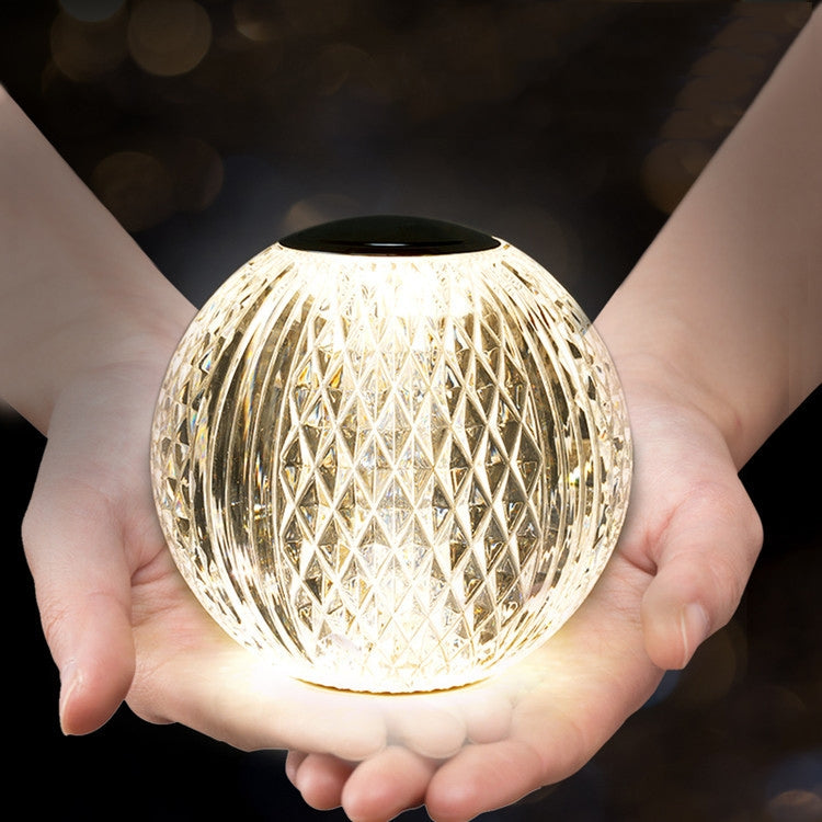 Crystal Ball Small Table Lamp USB Acrylic Night Light, Specification: MT1 110 x 110mm - by buy2fix | Online Shopping UK | buy2fix