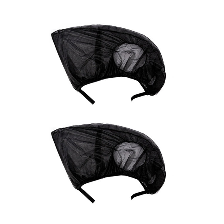 1 Pair Mesh Linen Car Adhesive Curtain Sunshade(Front Window) - Window Foils & Solar Protection by buy2fix | Online Shopping UK | buy2fix