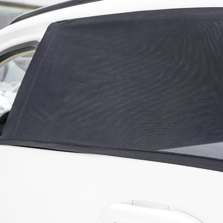 1 Pair Mesh Linen Car Adhesive Curtain Sunshade(Rear Window) - Window Foils & Solar Protection by buy2fix | Online Shopping UK | buy2fix