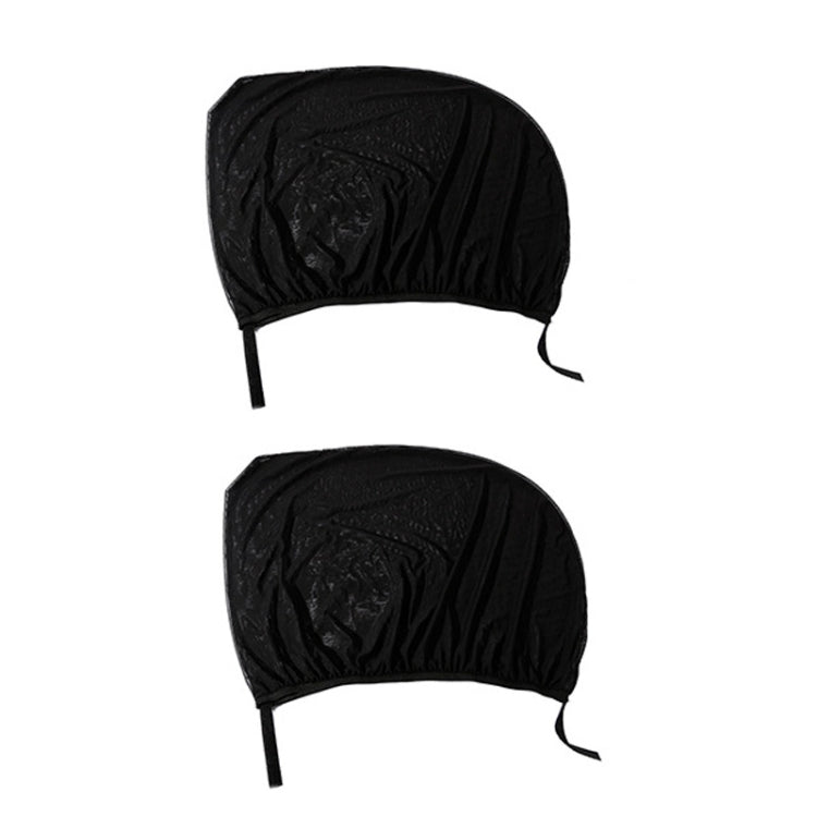 1 Pair Mesh Linen Car Adhesive Curtain Sunshade(Rear Window) - Window Foils & Solar Protection by buy2fix | Online Shopping UK | buy2fix