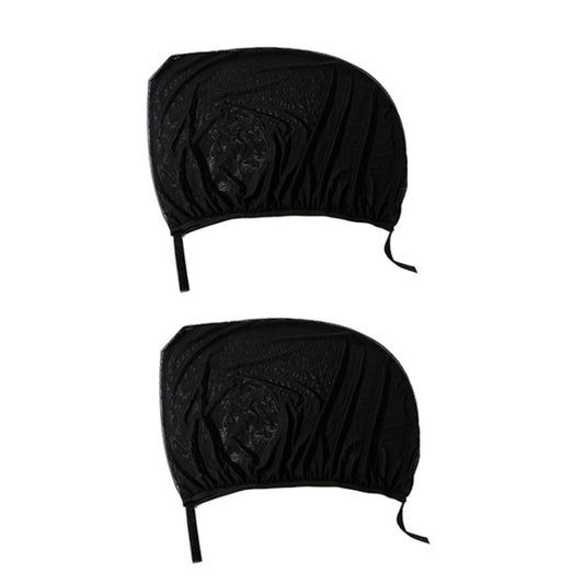 1 Pair Mesh Linen Car Adhesive Curtain Sunshade(Rear Window) - Window Foils & Solar Protection by buy2fix | Online Shopping UK | buy2fix