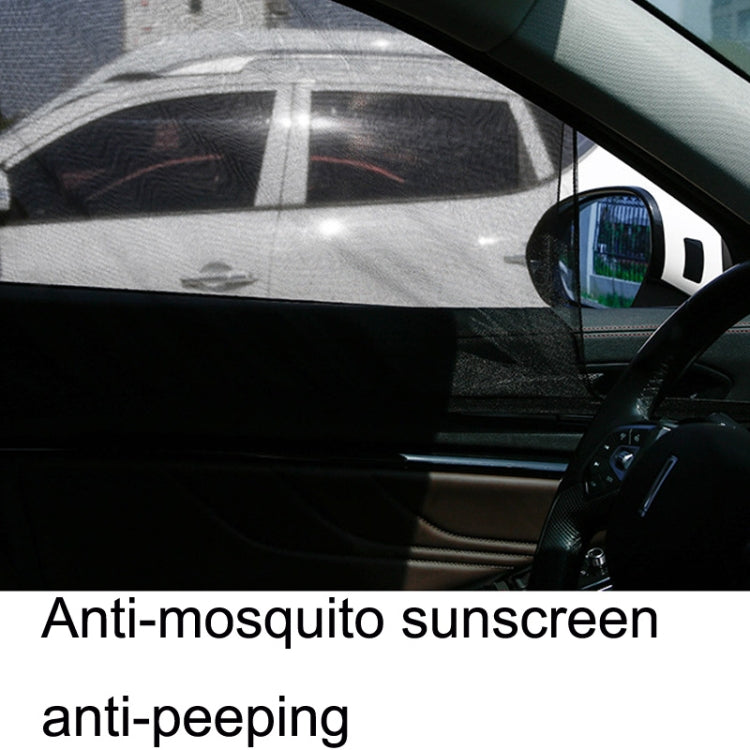 1 Pair Mesh Linen Car Adhesive Curtain Sunshade(Front Window) - Window Foils & Solar Protection by buy2fix | Online Shopping UK | buy2fix