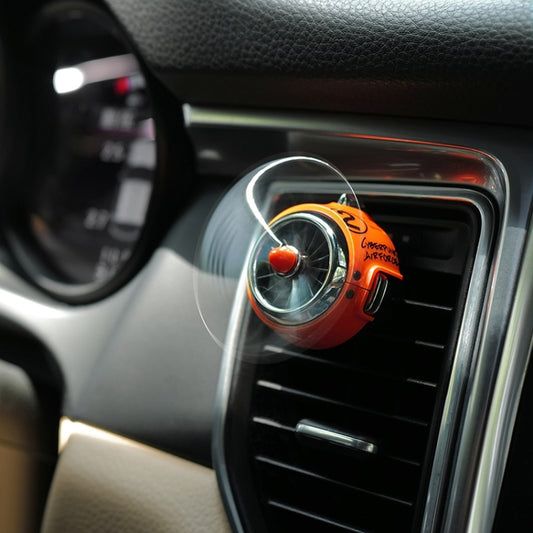 Car Air Conditioner Air Outlet Aromatherapy Small Fan(Orange) - Air Freshener by buy2fix | Online Shopping UK | buy2fix