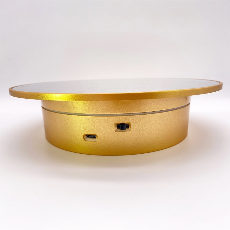 20cm Mirror Two-way Turntable Display Stand Video Shooting Props Turntable(Gold) - by buy2fix | Online Shopping UK | buy2fix