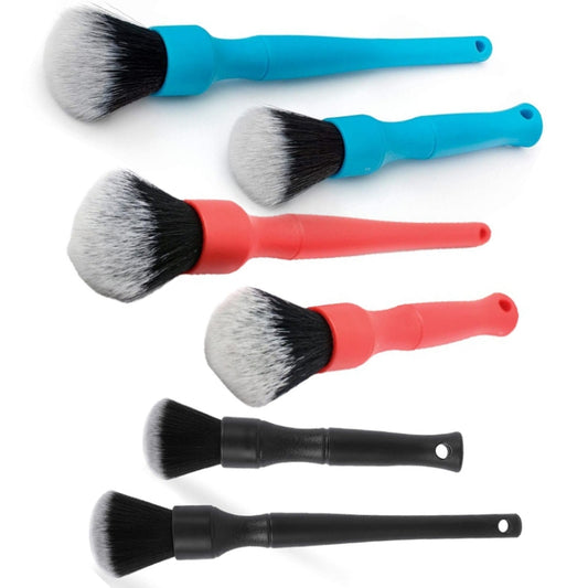 Car Air Conditioner Outlet Brush Interior Cleaning Soft Brush, Specification: Small+Large(Red) by buy2fix