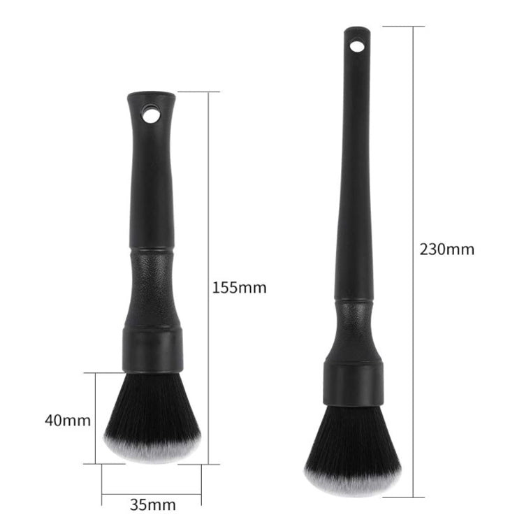 Car Air Conditioner Outlet Brush Interior Cleaning Soft Brush, Specification: Small+Large(Red) - Car washing supplies by buy2fix | Online Shopping UK | buy2fix