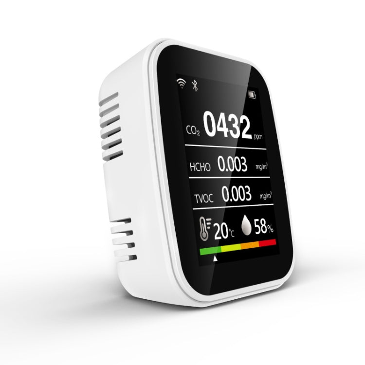 Indoor Temperature Humidity Air Quality Detector - Air & Water Quality Tester by buy2fix | Online Shopping UK | buy2fix