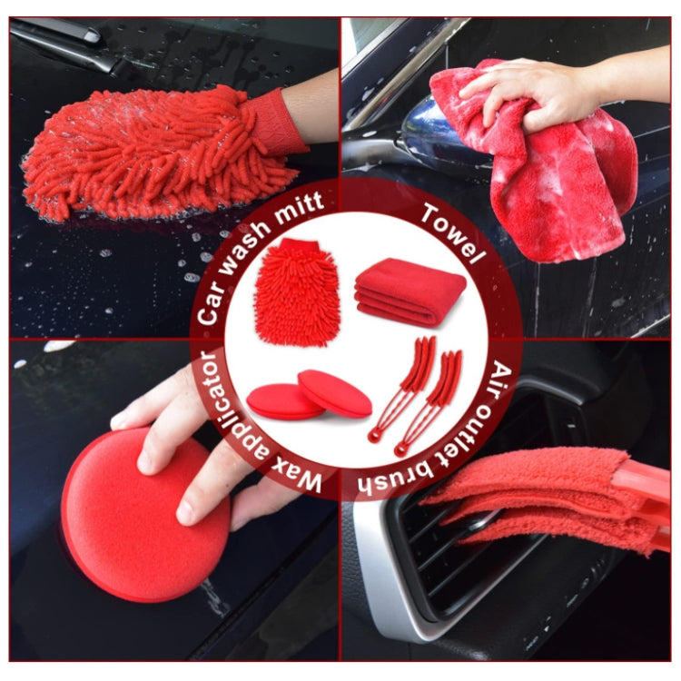 18 PCS / Set Car Wash Cleaning Brush Waterproof Car Wash Gloves - Car washing supplies by buy2fix | Online Shopping UK | buy2fix