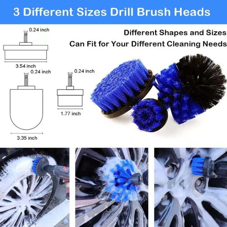 18 PCS / Set Electric Drill Cleaning Brush Water-Proof Gloves - Car washing supplies by buy2fix | Online Shopping UK | buy2fix