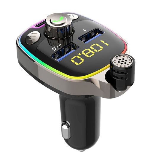 BC08 Car MP3 Bluetooth FM Transmitter With Ambient Light - Bluetooth Car Kits by buy2fix | Online Shopping UK | buy2fix