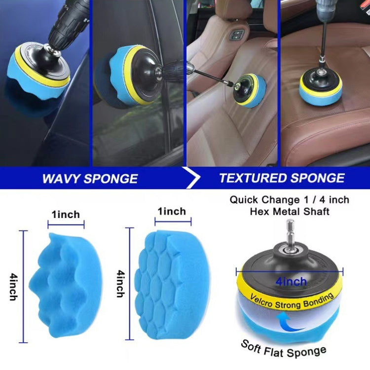 18 PCS / Set Multi-Function Cleaning Electric Drill Brush - Car washing supplies by buy2fix | Online Shopping UK | buy2fix